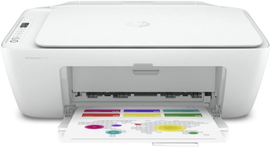 HP 5AR83B DeskJet 2710 All-in-One Printer with Wireless Printing, Instant Ink with 2 Months Trial, White
