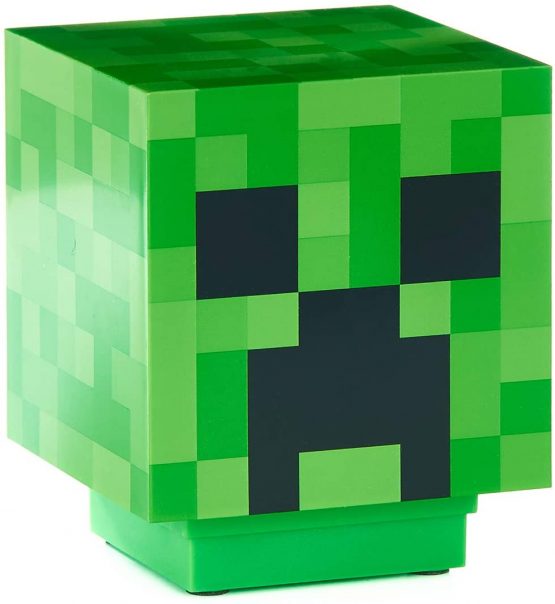 Paladone Minecraft Light BDP with Creeper Sounds Powered by 2X AAA Batteries, Gree, Green, 11cm