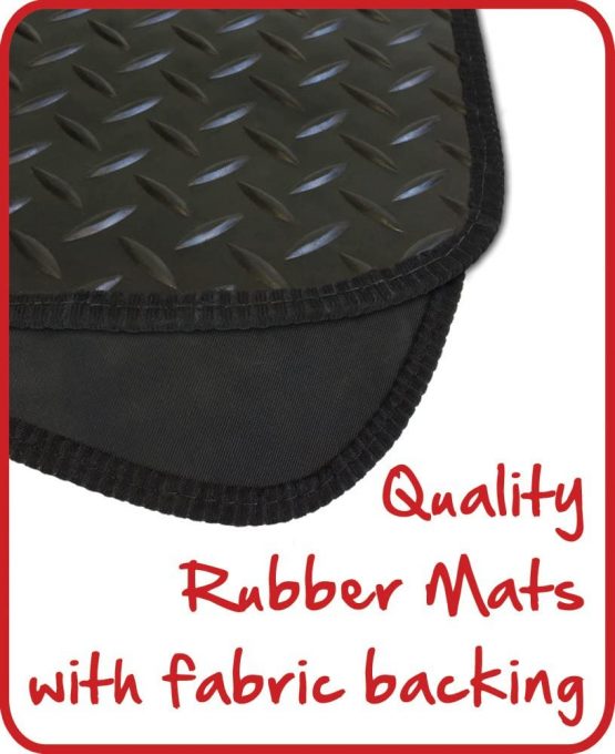 JVL 2996R Fully Tailored Rubber Car Mat, Set of 4, Black - Image 3