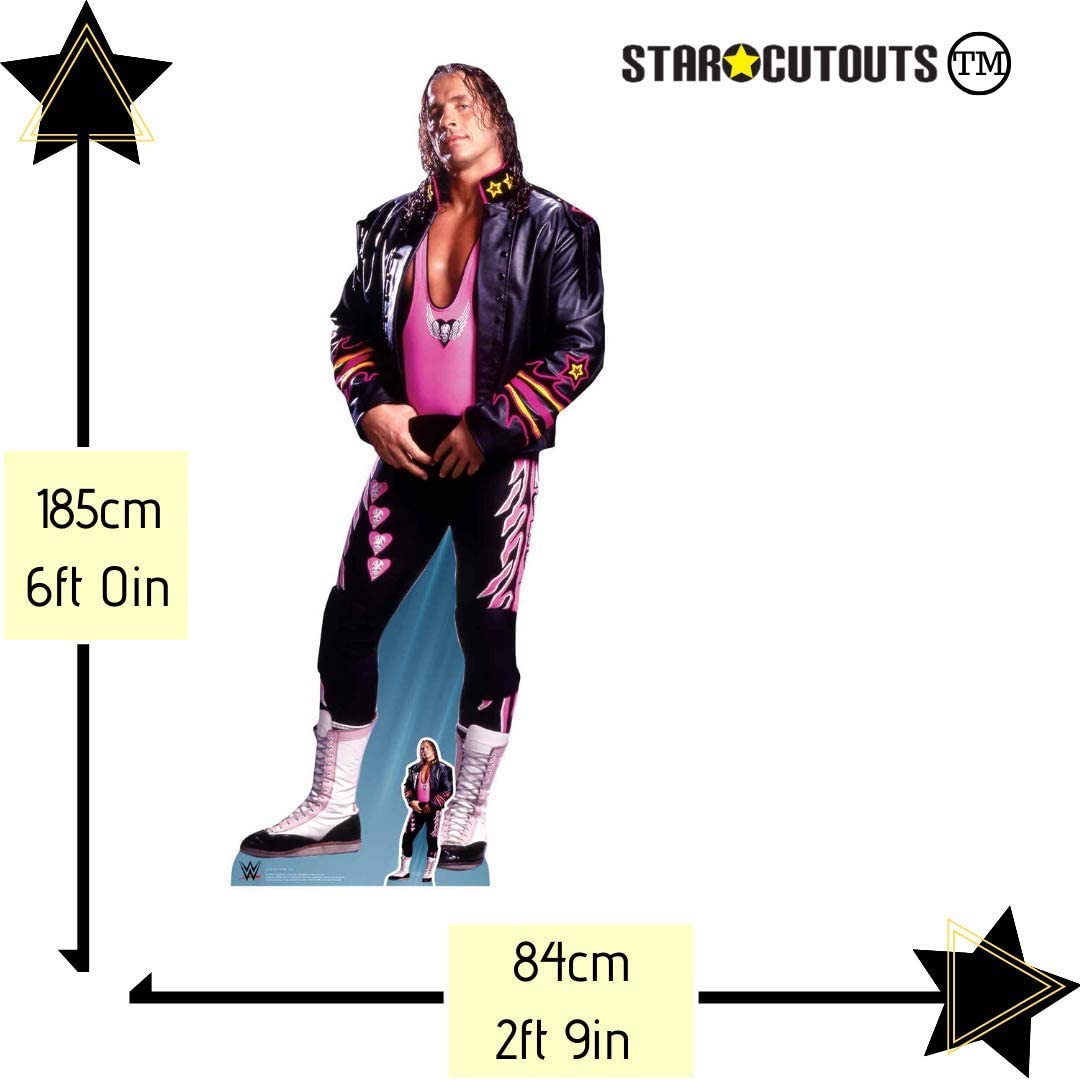 Star Cutouts SC1250 WWE Bret Hart Lifesize Cardboard Cutout - Wrestling Party Decoration, Event Display & Collector Gift - Image 2