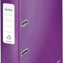 Leitz Wow 10060062 Narrow Lever Arch File with Slits A4 in Purple