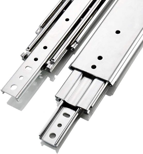 AOLISHENG Heavy Duty Drawer Runners Ball Bearing Capacity 170 Kg Full Extension Long Drawer Slides Rails Heavy Duty, 1-Pair  (Without Lock, 40 inch (1000mm)) - Image 4