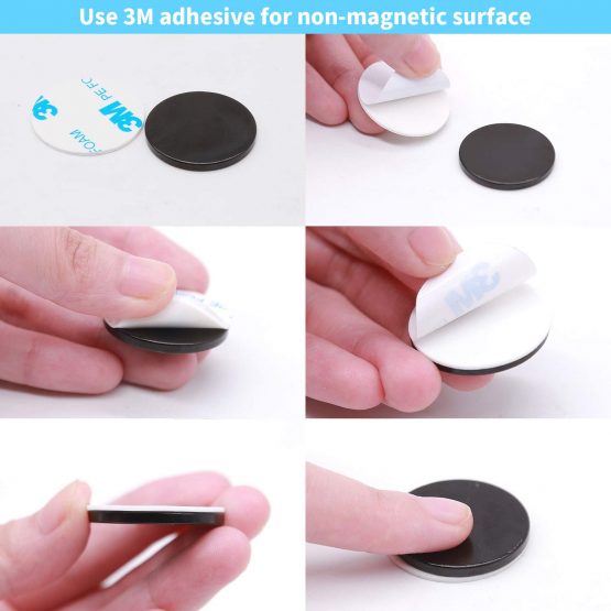 Waterproof Neodymium Magnets, Strong Permanent Rare Earth Magnets with Adhesive Back, Disc magnets for Crafts, Science, DIY, Office and Refrigerator Magnets (30 * 3mm 6pc) - Image 4