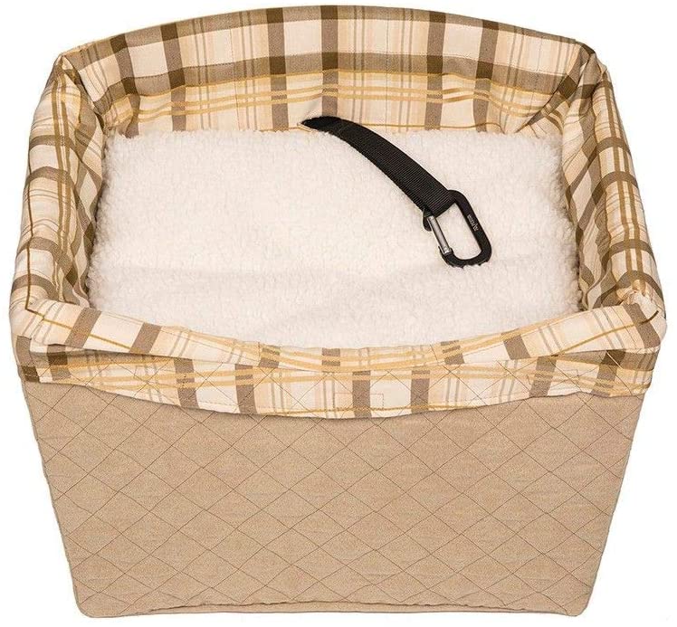 PetSafe Happy Ride Dog Safety and Pet Booster Seat for Cars Trucks and 4X4s, Included Seat Belt Tether