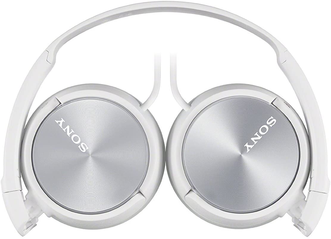 Sony MDR-ZX310 On-Ear Overhead Wired Headphones, Swivel Fold, 3.5mm Headphone Jack - Metallic White, Pack of 1 - Image 2
