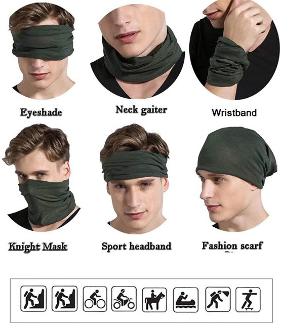 TAIYUNWEI Outdoor Multifunctional Sports Magic Seamless Scarf, Magic Head Scarf, Elastic Headband Bandana, UV Resistance Sport Headwear for Riding, Motorcycling, Hiking, Fishing, Yoga. - Image 4