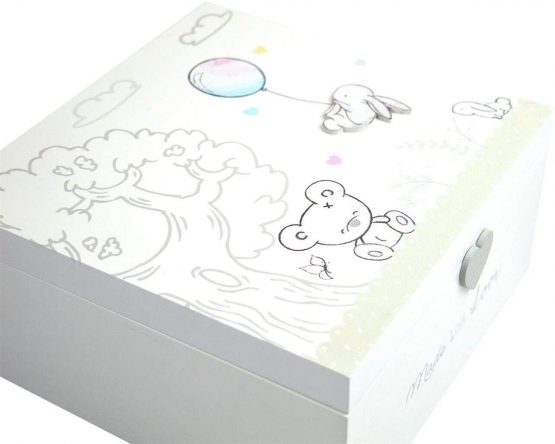 Hugs & Kisses - Wooden Memories Keepsake Box - Image 3