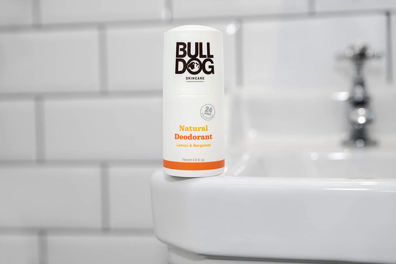 BULLDOG SKINCARE Lemon and Bergamot Roll On Natural Deodorant For Men 75 ml with Natural Fragrance Vegan Approved - Image 3