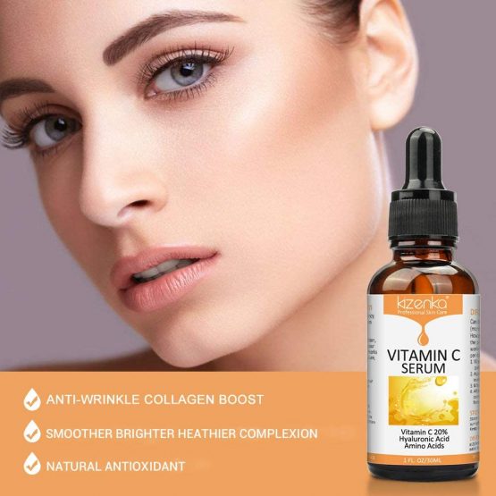 Anti Aging Serum, kizenka 20 Vitamin C Serum for Face, Plant Based