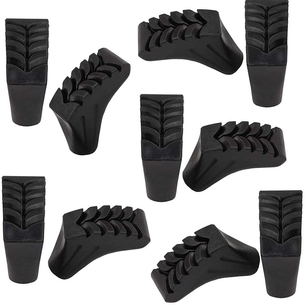 Jixixta 10× Nordic Walking Pads for Walking Stick Rubber Tips Rubber Buffer Walking Trekking