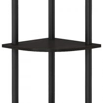 FURINNO Toolless Shelves, Wood, Espresso/Black, one size