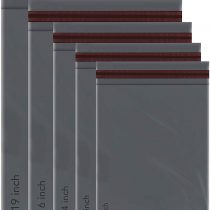 50 Mixed Grey Mailing Poly Postal Self Seal Bags 5 Sizes 10 from Each iSOUL Small to Large Mailing Bags Postage Packaging Assorted Mailers Posting Shipping Post Parcels Package Bags