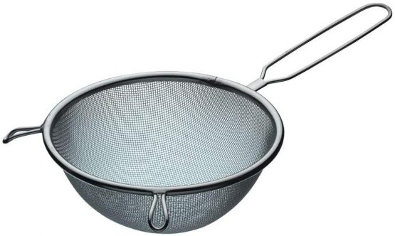 KitchenCraft KCSTRAIN16SS Medium / Small Sieve, Stainless Steel, 16cm, Silver