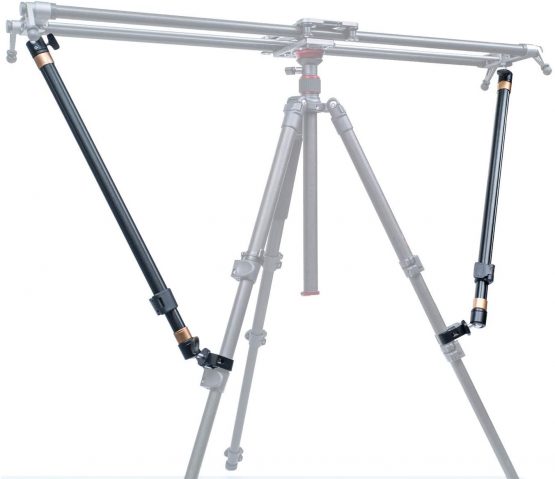 YC Onion Extendable Support Rods for Slider, Aluminium Alloy Camera Slider Stabilizer, Multi-Angle Tripod Stability Arms with C Clamps and Ball Head for Increasing Stability(2 Rods in) - Image 2