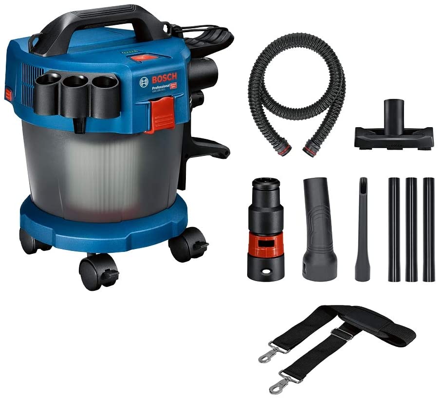 Bosch Professional 18V System Industrial Dust Extractor GAS 18V-10 L (incl.1.6 m hose, 3x extension tubes, without battery/charger)
