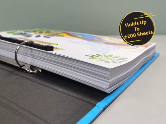 Eastlight A4 Ring Binder 2-D Ring Bright Colour Assorted Pack of 6 - Image 4