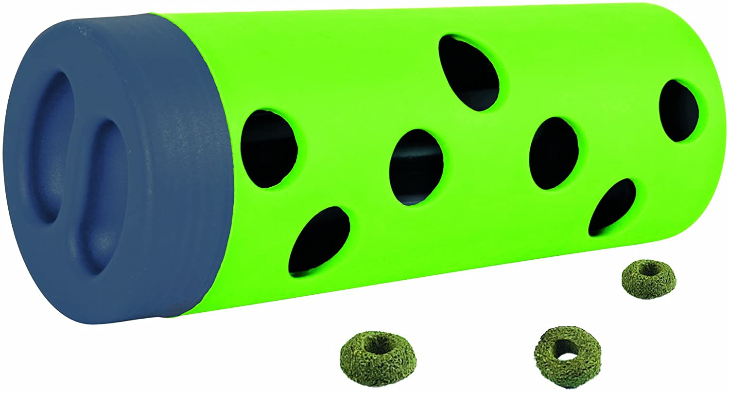 Plastic/Rubber Snacky Treat Roller Rabbits Guinea Pets, Lime Green