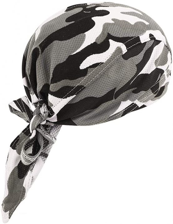 Outdoor Sport Headwear Sweat Wicking Beanies Cycling Hat Breathable Mesh Headband Bandana Quick Dry Adjustable Sport Skullies Hat Pirate Hat for Cycling Running Riding Climbing - Image 3