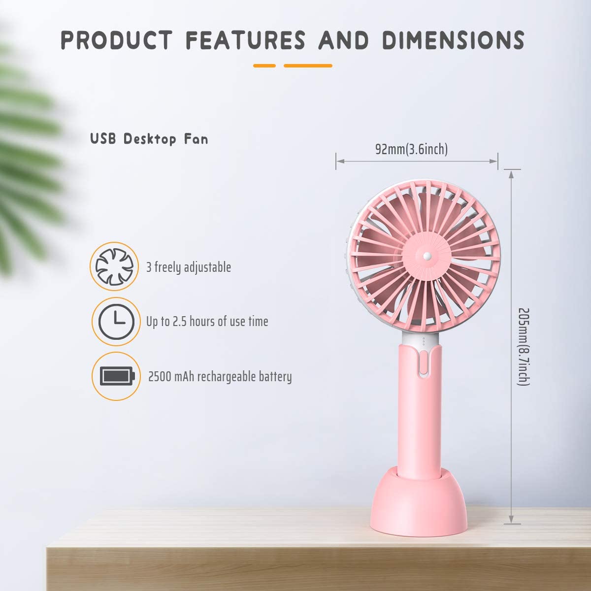Rupoku Handheld Fan - Image 2
