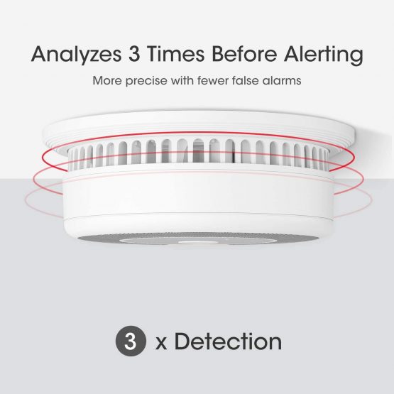 X-Sense 10-Year Battery Combination Smoke Carbon Monoxide Detector Alarm with LCD Display of CO Readings, Fire and CO Alarm, Complies with EN 14604 and EN 50291 Standards, SC07 - Image 3