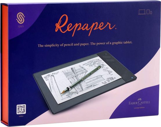 iskn Repaper - Pencil & Paper Graphics Tablet with 8192 Pressure Levels - Faber-Castell Limited Edition - Image 2