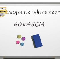 Magnetic White Board 60 x 45 cm Dry Erase Board Wall Hanging Whiteboard