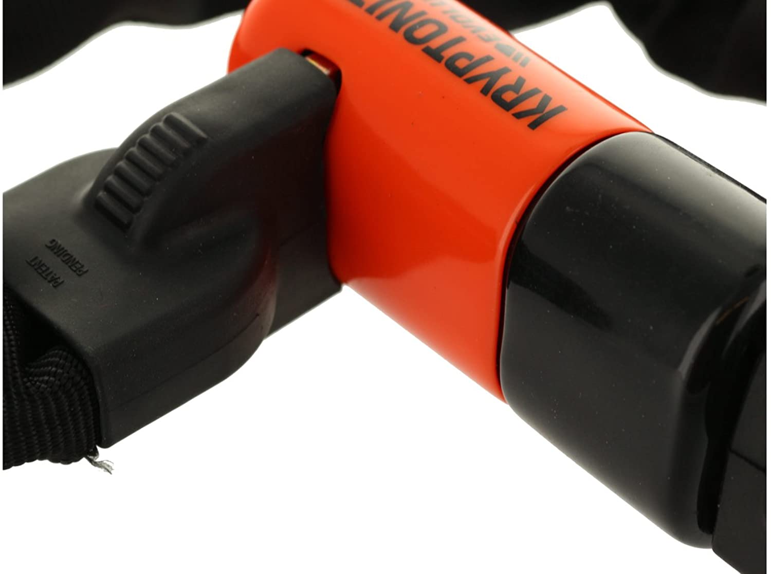 Kryptonite Evolution 1016 Mini 10mm Chain Bicycle Lock, Black and Orange, 5.25" - Image 3