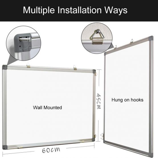 Magnetic White Board 60 x 45 cm Dry Erase Board Wall Hanging Whiteboard - Image 3