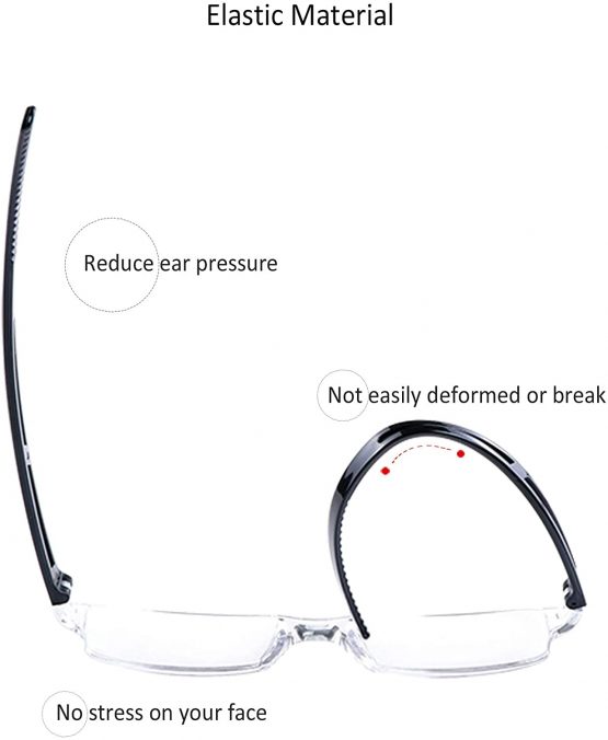 4 Pairs Reading Glasses, Blue Light Blocking Glasses, Computer Reading Glasses for Women and Men, Fashion Rectangle Eyewear Frame(4 Black, 1.00 Magnification) - Image 4