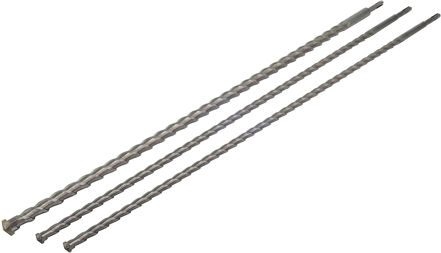 Rolson 48695 3 pc 1000 mm Long SDS Drill Bit Set (12, 16, 24 mm), 3 Pieces - Image 2