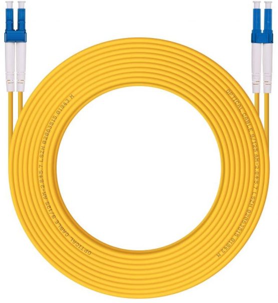 LC to LC Fiber Optic Patch Cable 10m(33ft), OS1/OS2 Singlemode Duplex Fiber Patch Cable 9/125um,LSZH, Available 1m - 50m