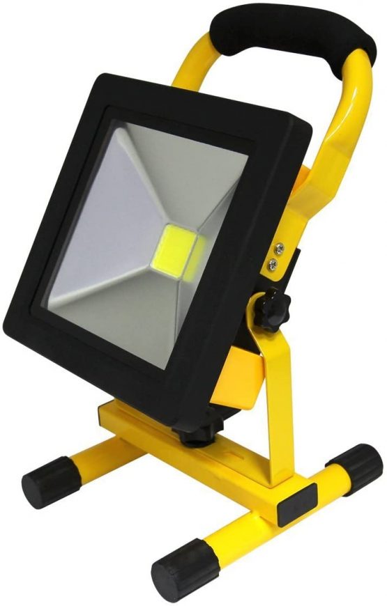 20W Portable LED Work Light Cordless Rechargeable IP65 12v LED Light Hand Lamp, Outdoor Flood Lights Daylight White