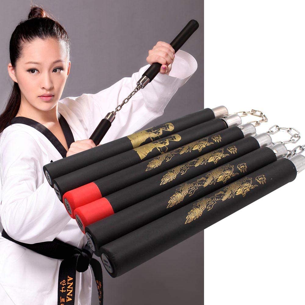 DONQL Foam Nunchucks for kids and beginners Training Nunchucks of Martial Arts Padded Training Practice Nunchakus Portable Good Gift and Toy for Kids - Image 3