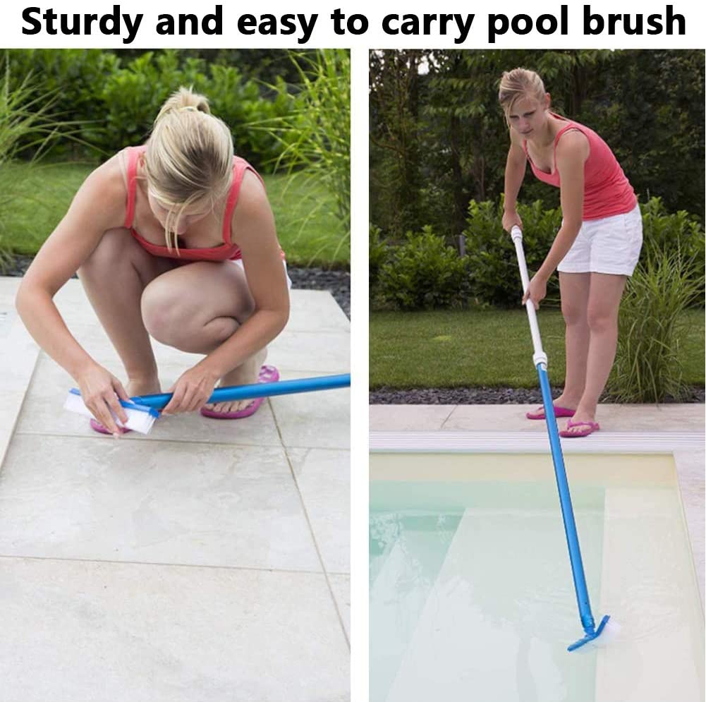 BETOY Pool Cleaning Brush, Swimming Pool Cleaning Brush Head Pool Brush Head for Spa Hot Spring, Tubs, Walls, Tile, Floors,25x4.5cm - Image 4