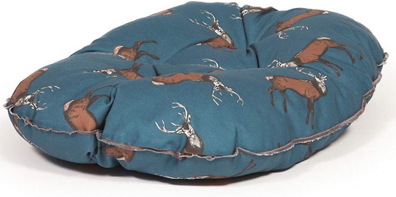 Danish Design Woodland Stag Deep Filled Quilted Mattress 40", Blue, 40 Inch