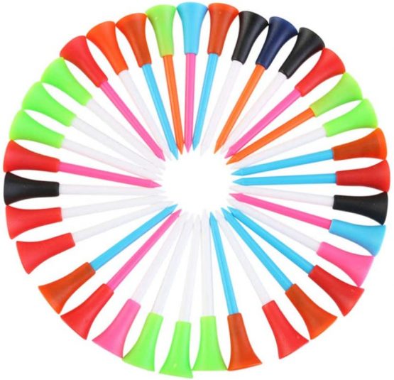 NUOBESTY 40PCS Golf Tees Plastic Golf Tee Kit Golf Sport Training Accessories for Golfer Lover