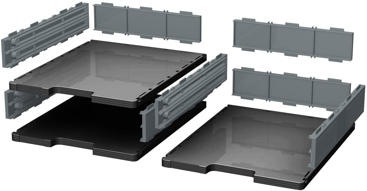 Exacompta, Ref 340714D, Modulodoc Set ECOBlack, Normal Cases, Suitable for A4+ Documents, Holds Up to 3kg