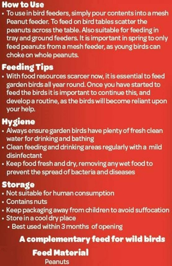 Peckish Peanuts for Wild Birds, 2 kg - Image 4