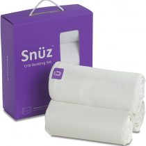 Snuz 3 pc. Crib Bedding Set White - SnuzPod & All Bedside Cribs - Size 35x80cm - 50x90cm