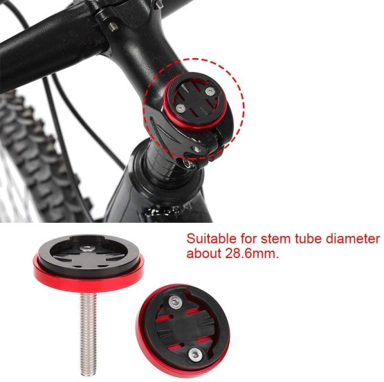 Keenso Road Bike Computer Holder Stem Top Cap, Bicycle Stem Top Cap Computer Stopwatch Mount Holder for Garmin/Bryton/Cateye - Image 3