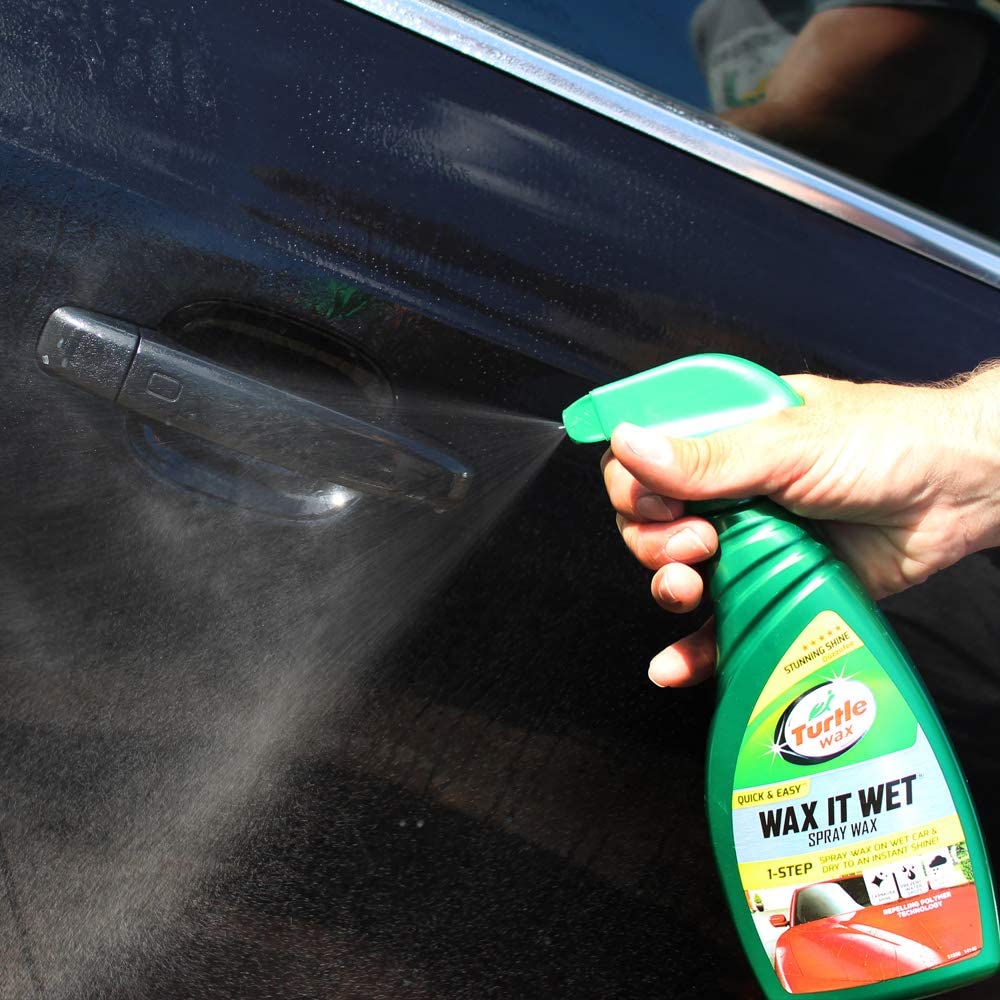 Turtle Wax 51800 Wax and Dry Car Spray Wax, 500ml, Easy One-Step Shine & Protection, Carnauba & Polymer Formula - Image 2