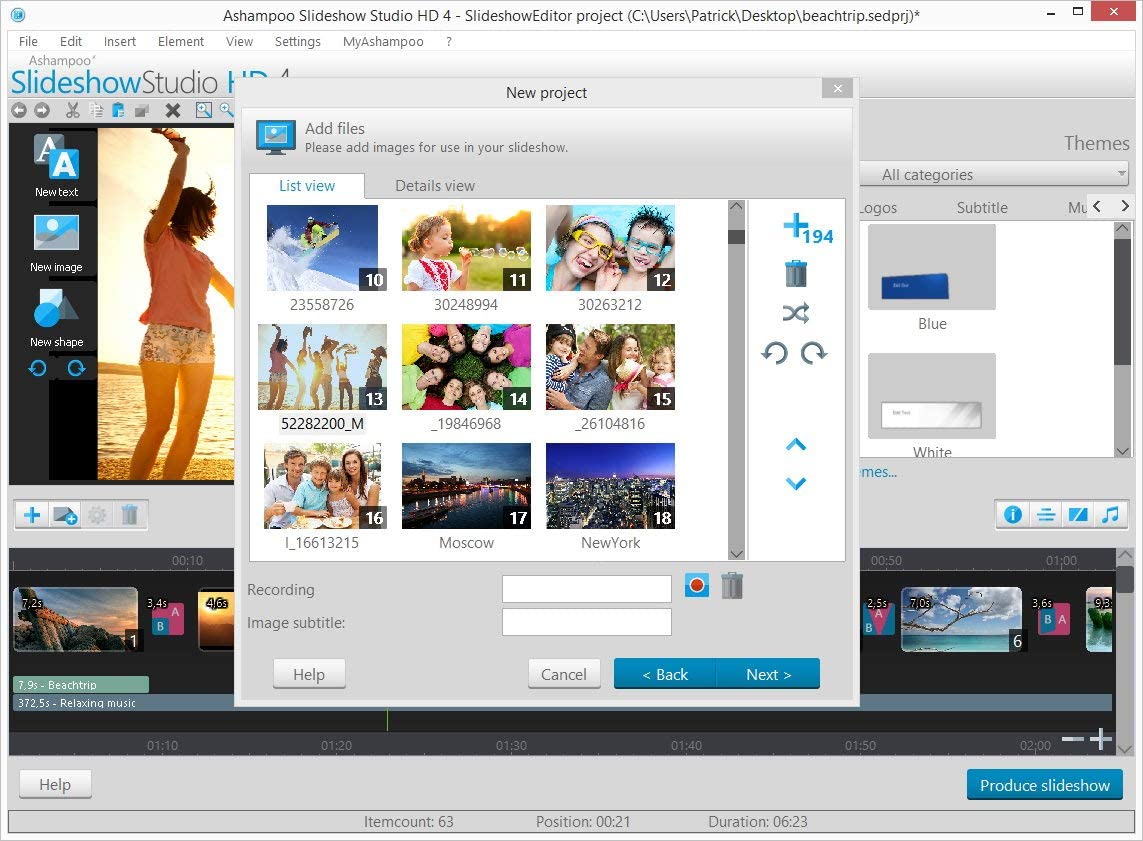 Slideshow Studio HD 4 for Windows 11, 10, 8.1, 7, Turn your wedding - Image 4