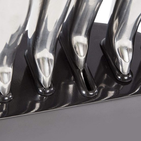 Morphy Richards Accents 46290 5 Piece Knife Block with High Grade Polished Stainless Steel Knives, Black - Image 3