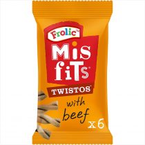 Misfits Twistos - Dog Treats with Beef, 18x105g