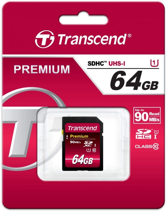 Transcend 64GB SDXC/SDHC Class 10 USH-I (Premium) Memory Card - Image 2