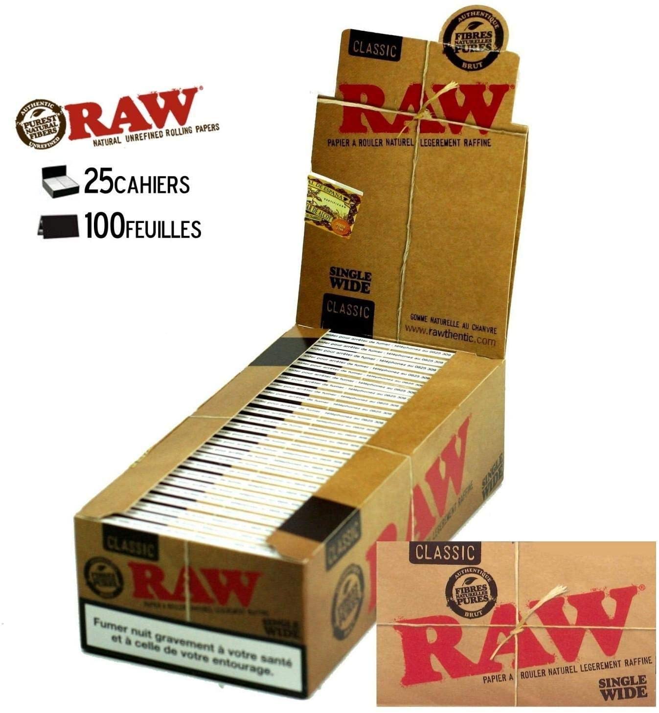 Raw Regular Rolling Papers x25