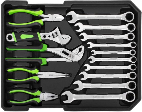 STARKMANN Blackline 399pcs. Premium tool box, tool box, box in lockable ...