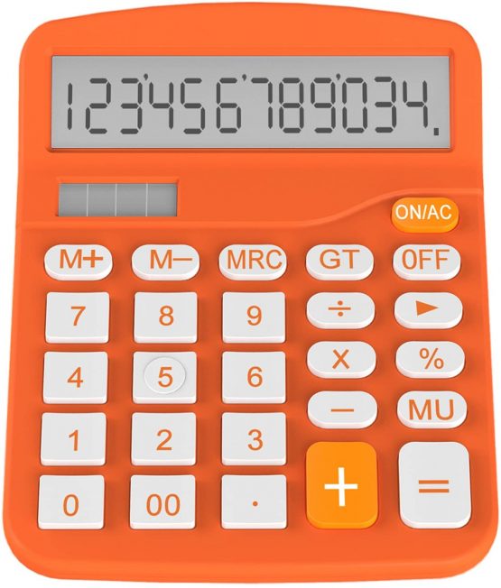 Helect Standard Function Desktop Calculator (Orange)