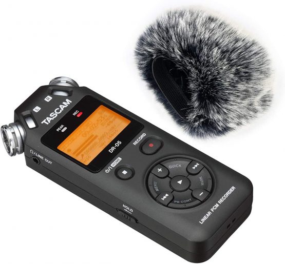 DR05X Windscreen Muff and Foam for Tascam DR-05X DR-05 Mic Recorders, DR05X Indoor Outdoor Microphone Wind Screen by YOUSHARES (2 PACK) - Image 4