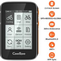 CooSpo BC200 GPS Bike Computer-Bluetooth 5.0 ANT+, Cycling Computer with 70+ Kinds of Data, Wireless Bike Speedometer Odometer for Road Bike MTB